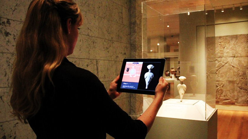 利用AR增强现实技术看美术作品