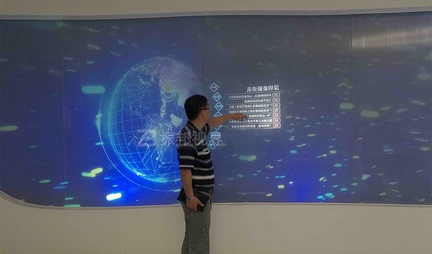 企业雷达互动投影展现操作
