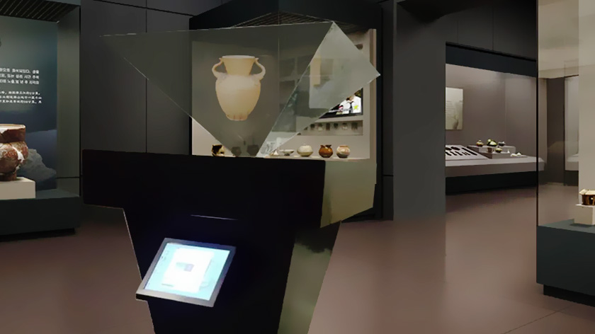 博物馆中的360度全息投影