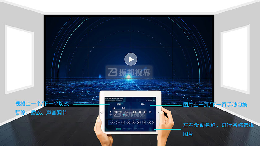 数字化展馆中控系统操作面板